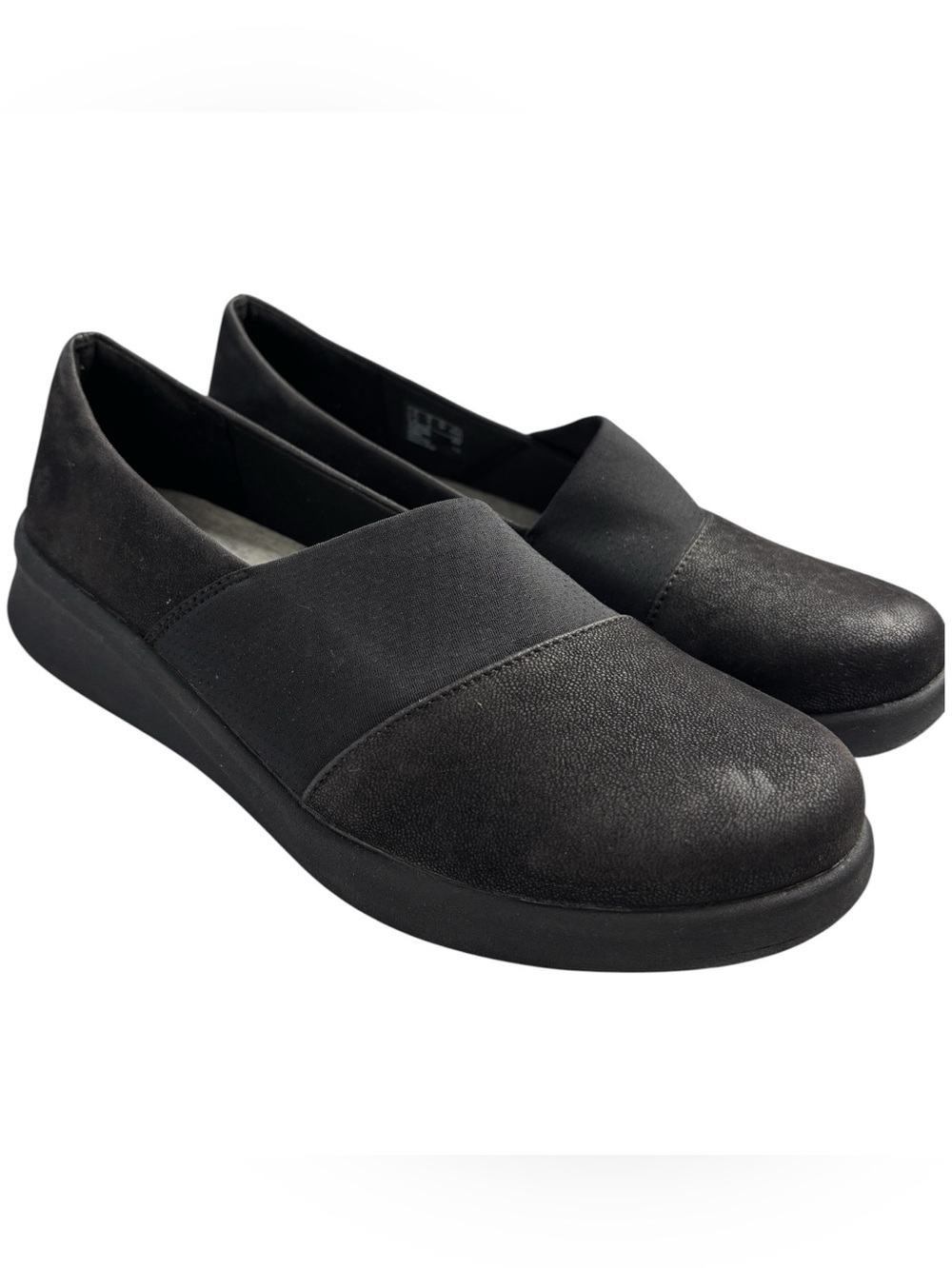 Clarks Cloudsteppers Sillian Paz Black Slip On Loafer Shoe Size 8 M Womens New!